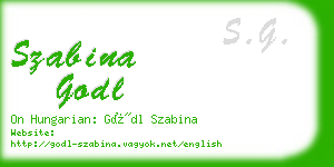 szabina godl business card